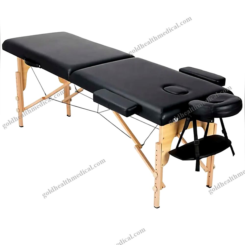 AMAIN Wooden Camilla Bed Foldable HeightAdjustable