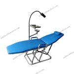 Portable Dental Chair Unit with Stainless Steel Tray  Movable Light Electric Turbine