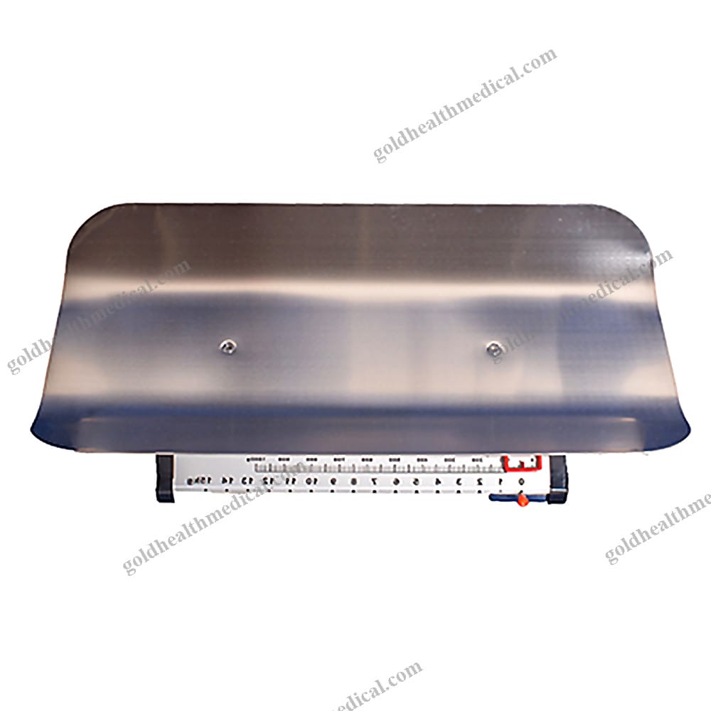 Stainless Steel Baby Scales with Ruler for Newborn Weighting and