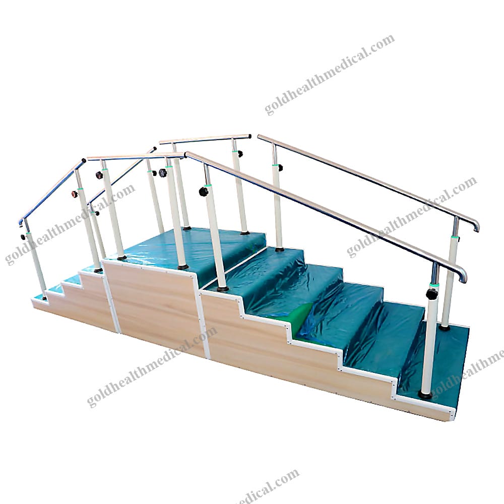 DualSided Training Stairs with Walking Assist for Physical Therapy Rehabilitation Equipment