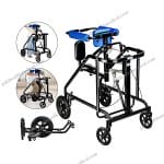 Adjustable Gait Trainer Walker for Homecare and Hospital Rehabilitation Equipment for Disabled
