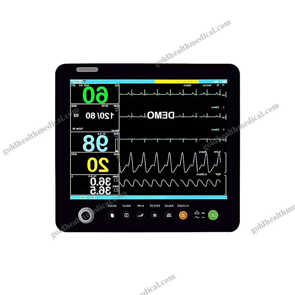 Portable LCD MultiParameter Veterinary Monitor for ECG and Vital Signs Pet Monitoring