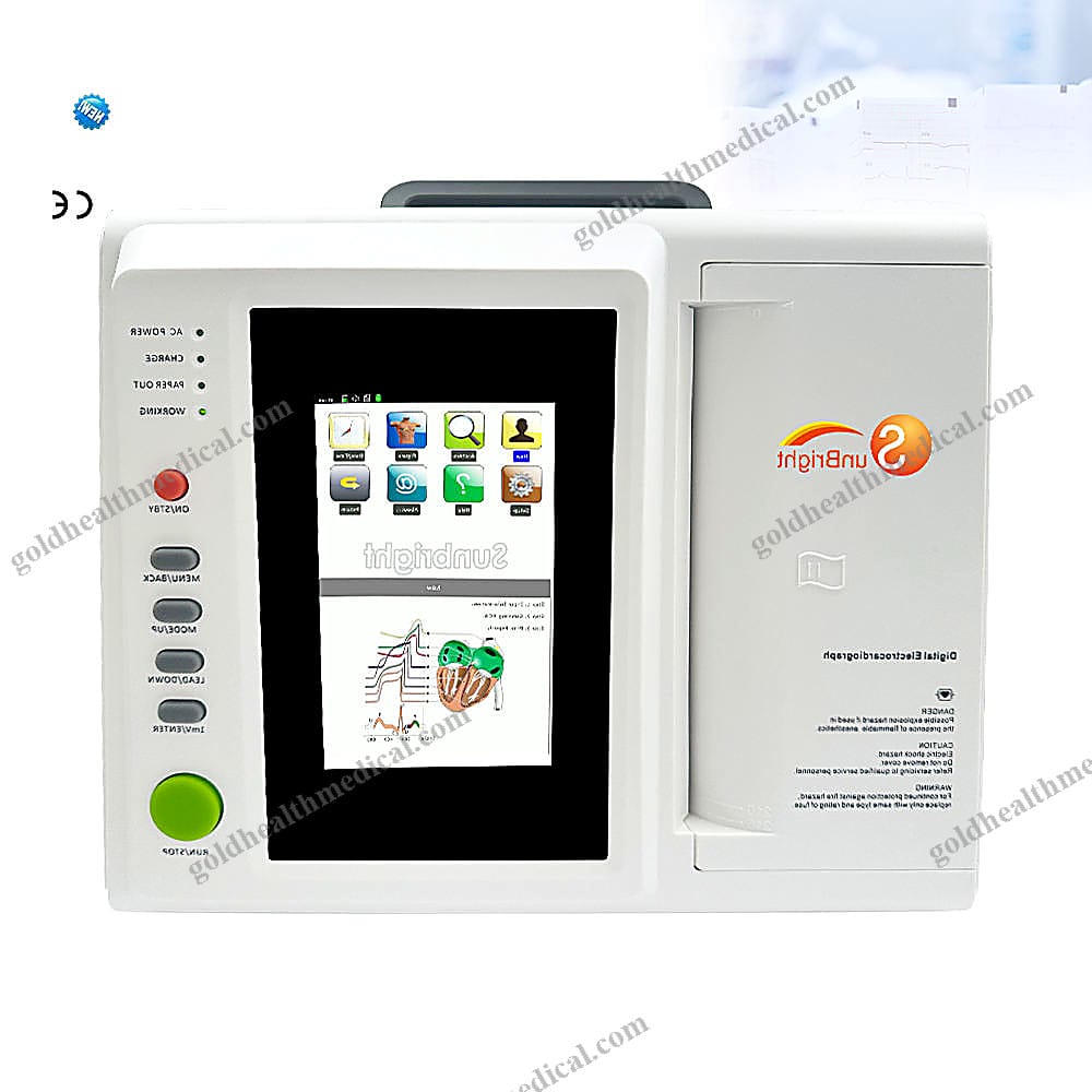 Portable 12Channel ECG Machine with Large Screen and Interpretation