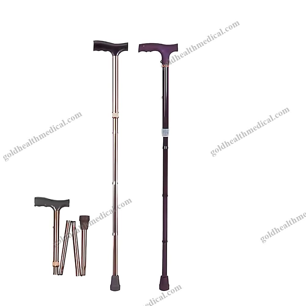 ENSU FreeStanding Bronze Folding Cane for Elderly