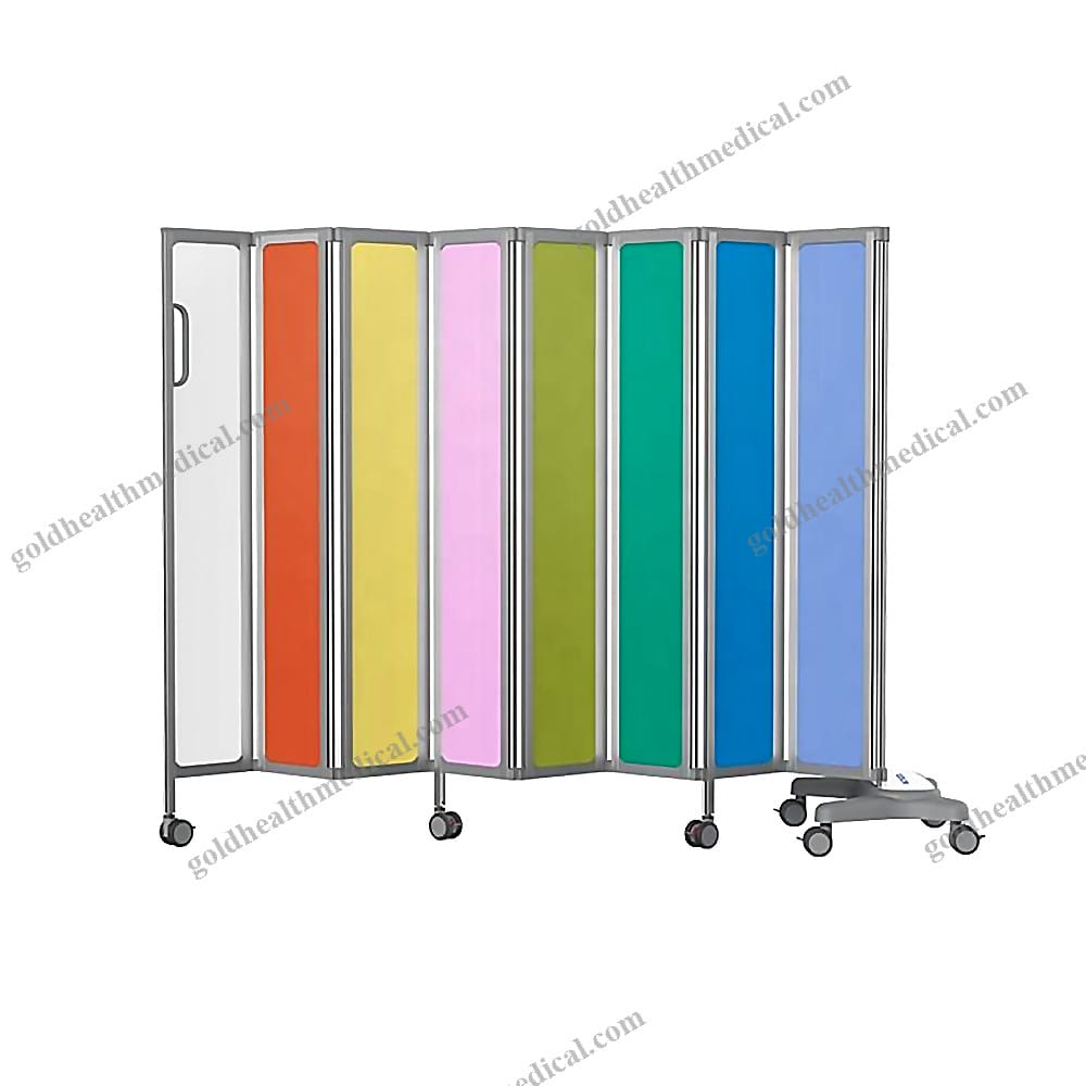 MKN03 Aluminum Frame Medical Privacy Screen with Colorful Panels