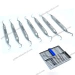 Dental Scalers Set 6Piece Surgical Instruments for Precision Procedures