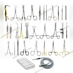 Premium Plastic Surgery Instrument Set GermanGrade Titanium  Stainless Steel