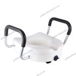JL670B White Toilet Seat Riser for Bathroom Safety Assistance