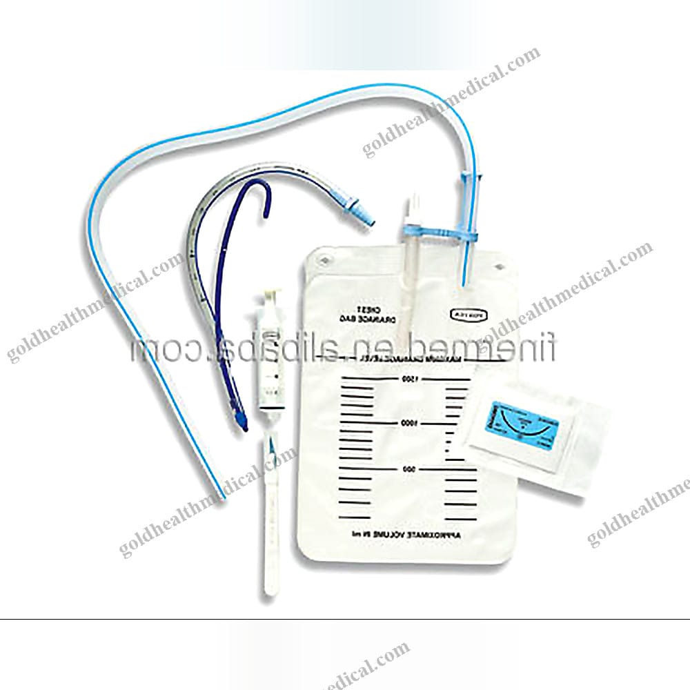 Pleural Chest Drainage Catheter Kit for Thoracic Cavity