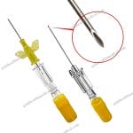 Butterfly Flat Wing 24G IV Cannula with Yellow H