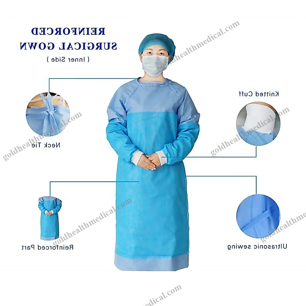 Premium Disposable Reinforced Surgical Gown Sterile