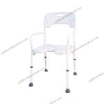 BA326 Folding Aluminum Shower Chair for Elderly Safety  Rehab