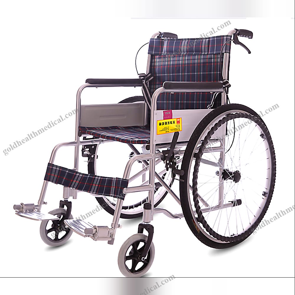 Lightweight Steel Folding Wheelchair