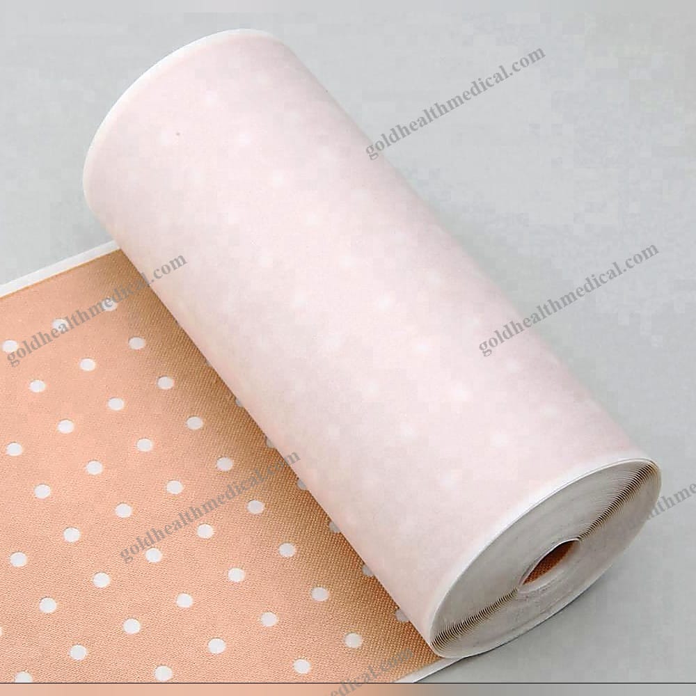 Zinc Oxide Medical Plaster Roll with Perforated Cotton Tape