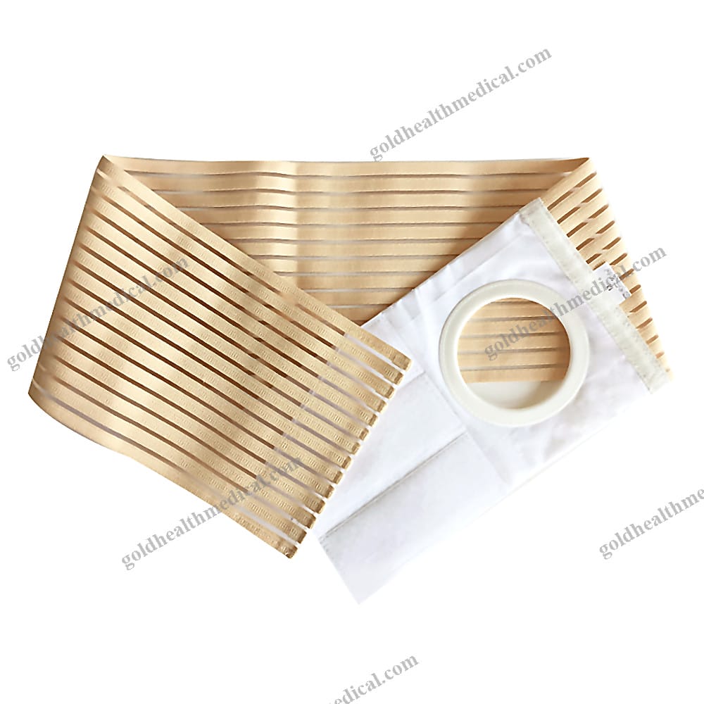 Colostomy Support Girdle with Enhanced Elasticity for Abdominal