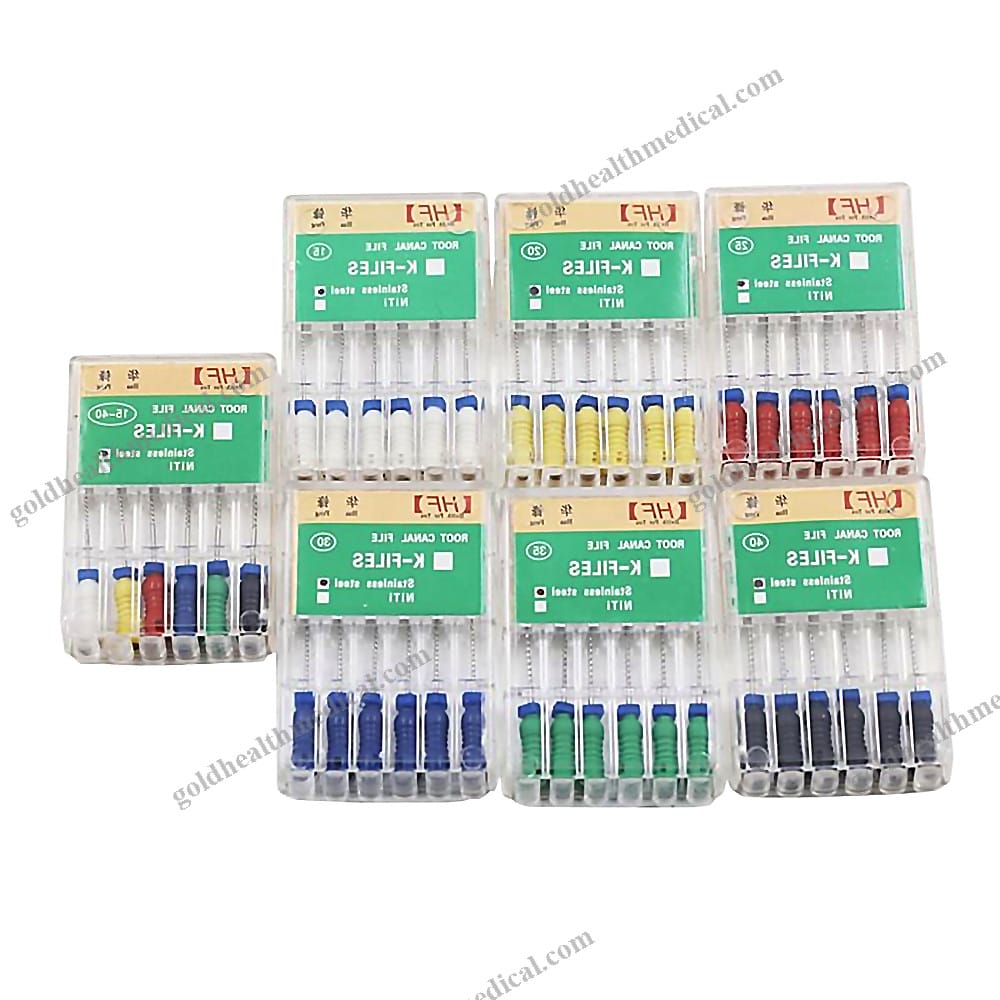 Niti Endodontic K Files for Dental Precision