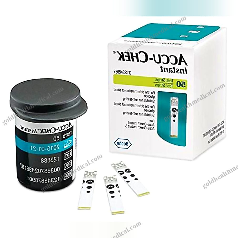 AccuChek Instant Blood Glucose Test Strips for Accurate Blood