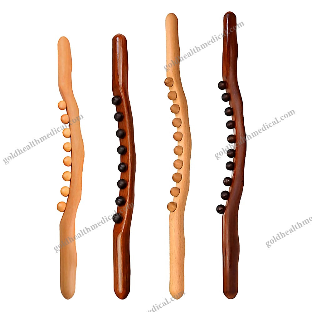 Natural Wood Guasha Massage Tool for Body and Back Relaxation Therapy