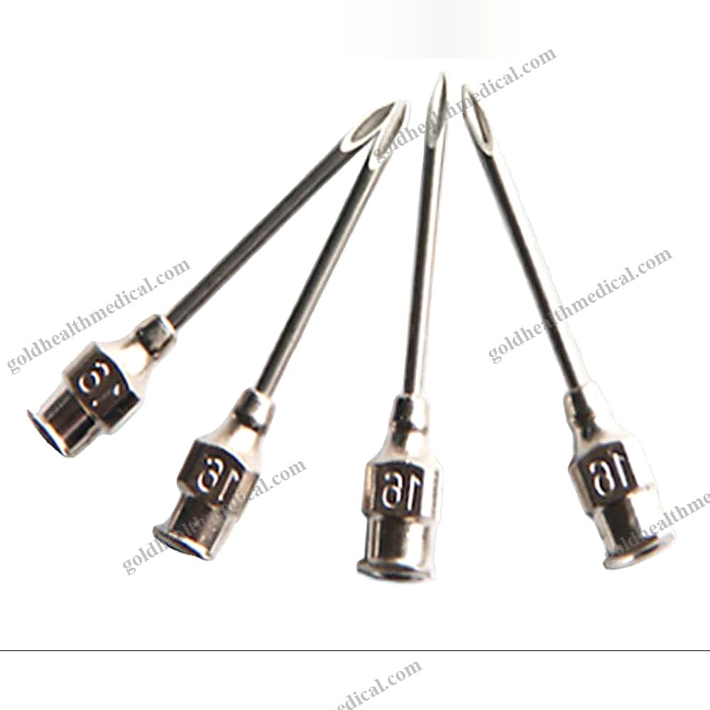Reusable Round Hub Veterinary Syringe Needles 16G18