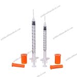 Red Cap Insulin Syringe with Needle