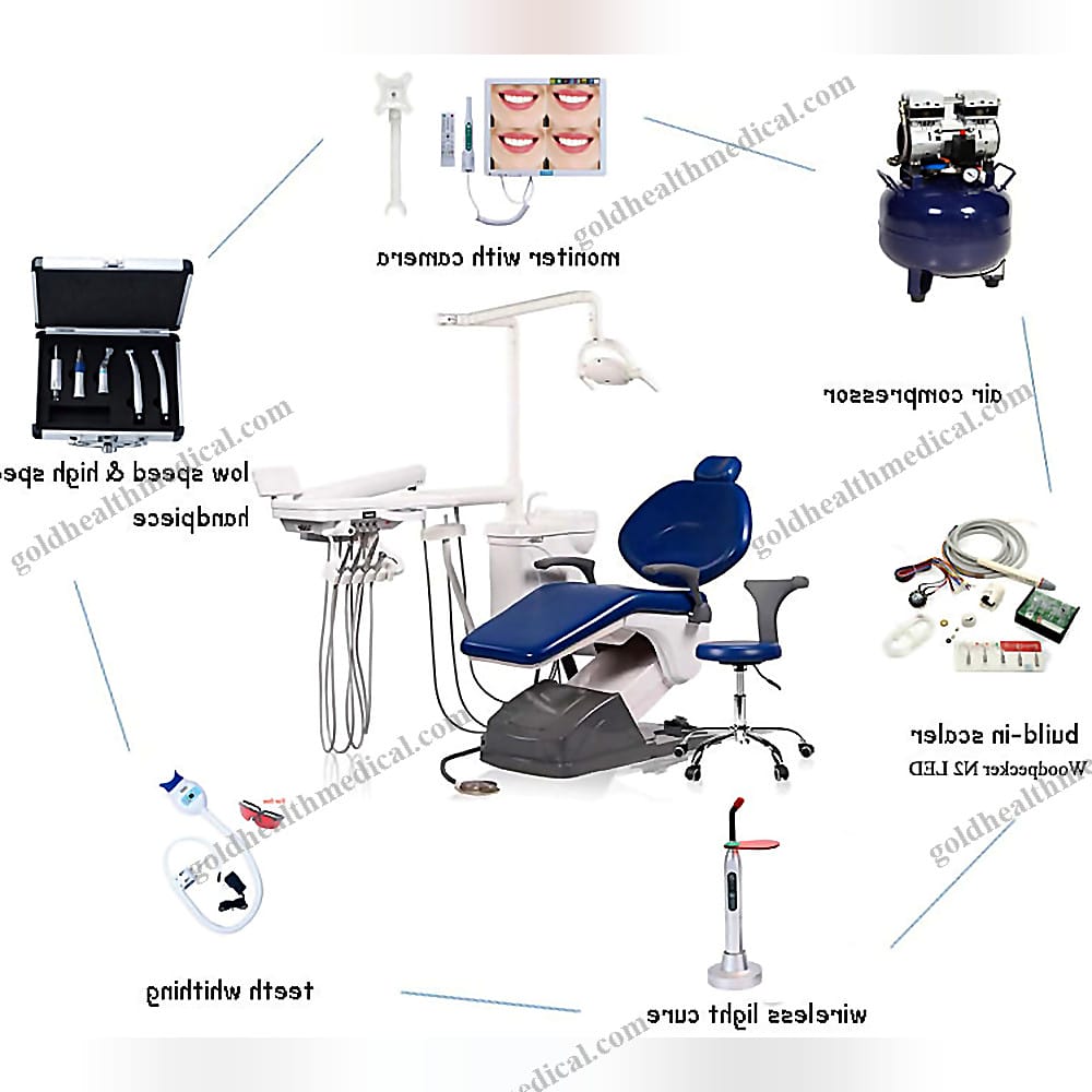Advanced Dental Chair Unit with Woodpecker N2 Scaler Handpiece