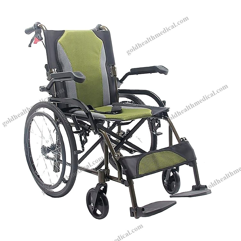 Lightweight Aluminum Manual Wheelchair for Disabled