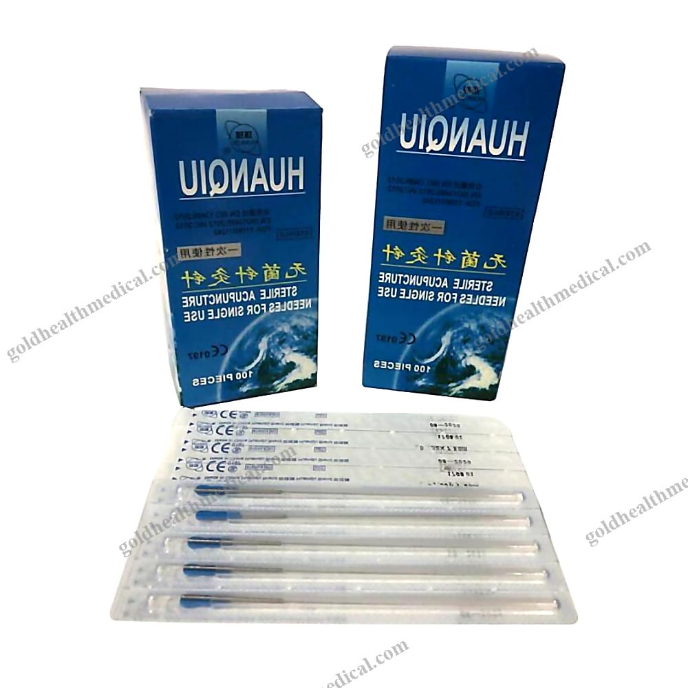 Huanqiu Disposable Sterile Acupuncture Needles with Plastic Handle