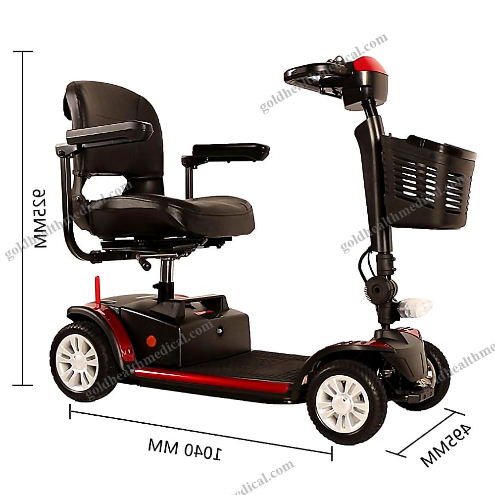 Elderly Portable Folding Travel Power Mobility Scooter 4 Wheel Mobility Sco