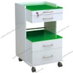 Stainless Steel Dental Cabinet with Three Drawers