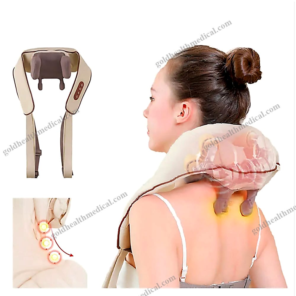 Electric Shiatsu Cervical Belt Massager for Neck Back and